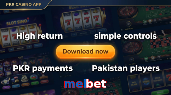 Main screen of Melbet gamedownload page for PK players